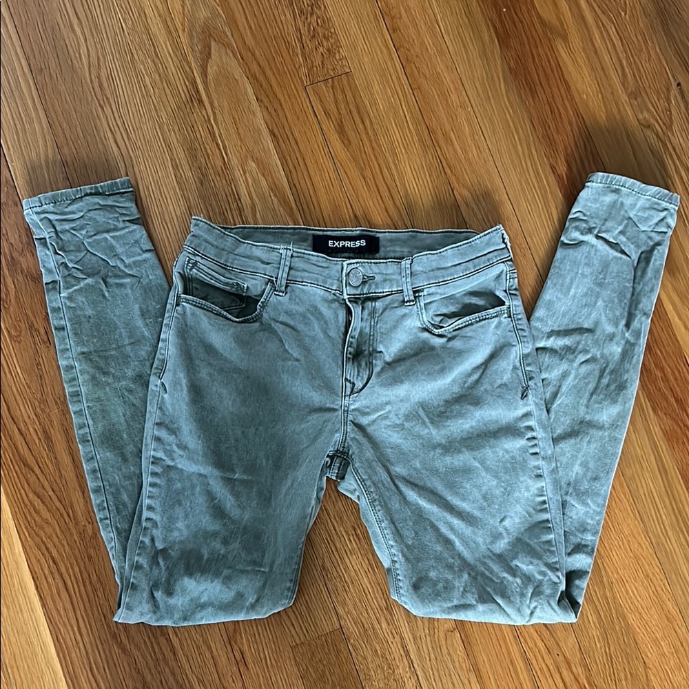 Express Women's Olive Jeans